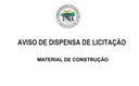 Aviso de Dispensa de Licitação