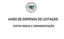 Aviso de Dispensa de Licitação