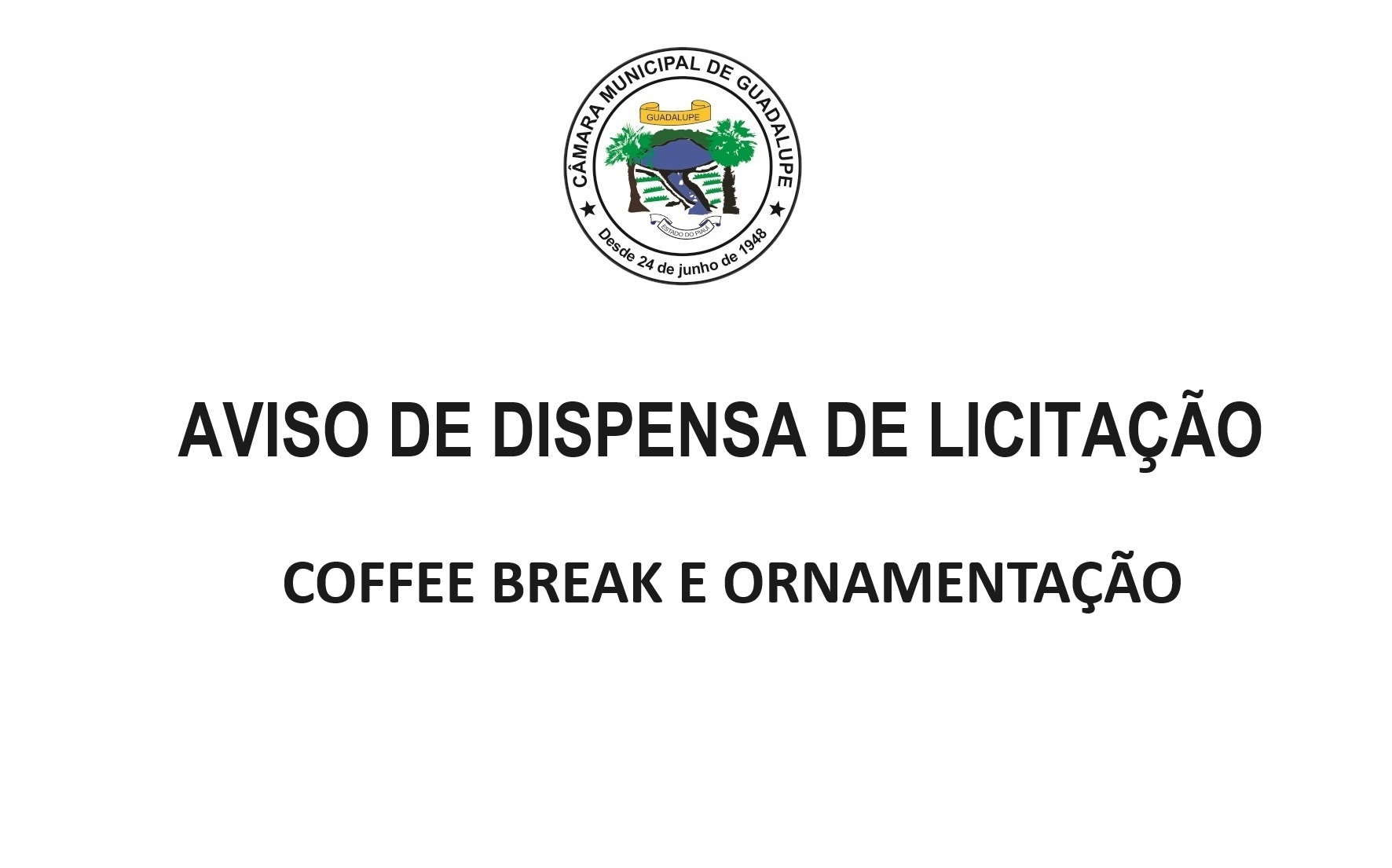 Aviso de Dispensa de Licitação