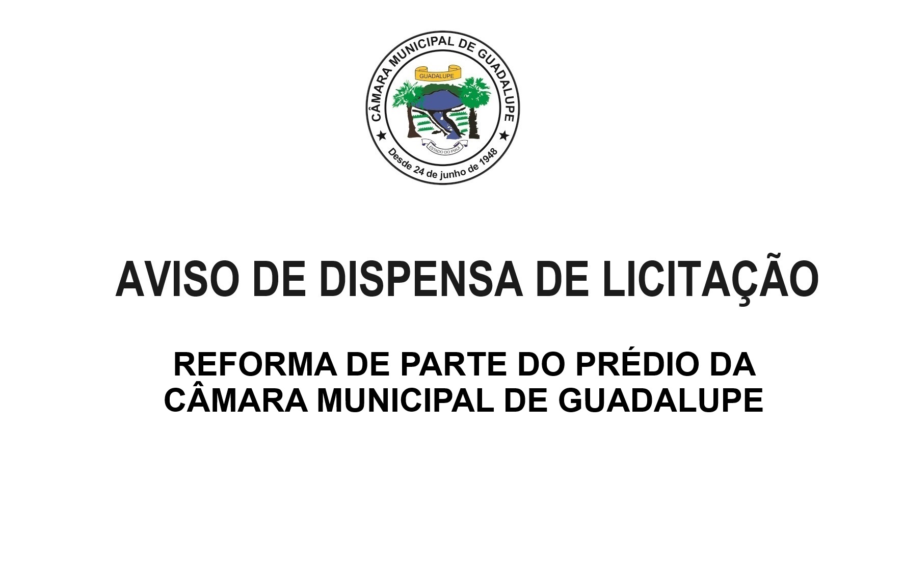 Aviso de Dispensa de Licitação