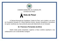 Moção de Pesar Dr. Fernandes